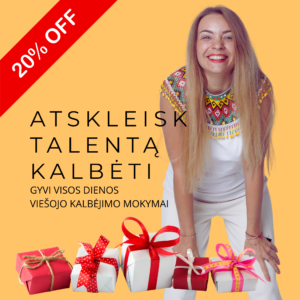 NAUJOS DATOS | Gyvi „Atskleisk talentą kalbėti" mokymai